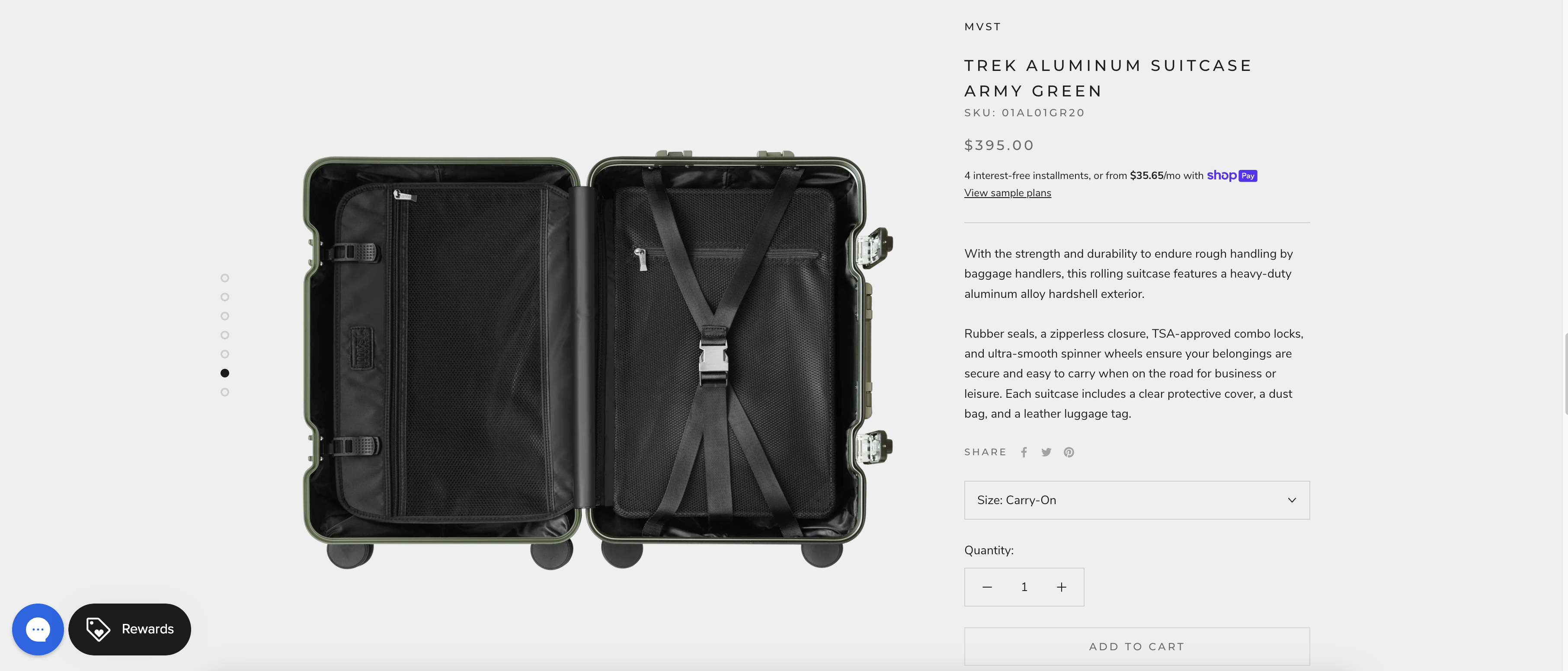 The savings from riding my bike just allowed me to buy an expensive suitcase while still having money in reserve. 