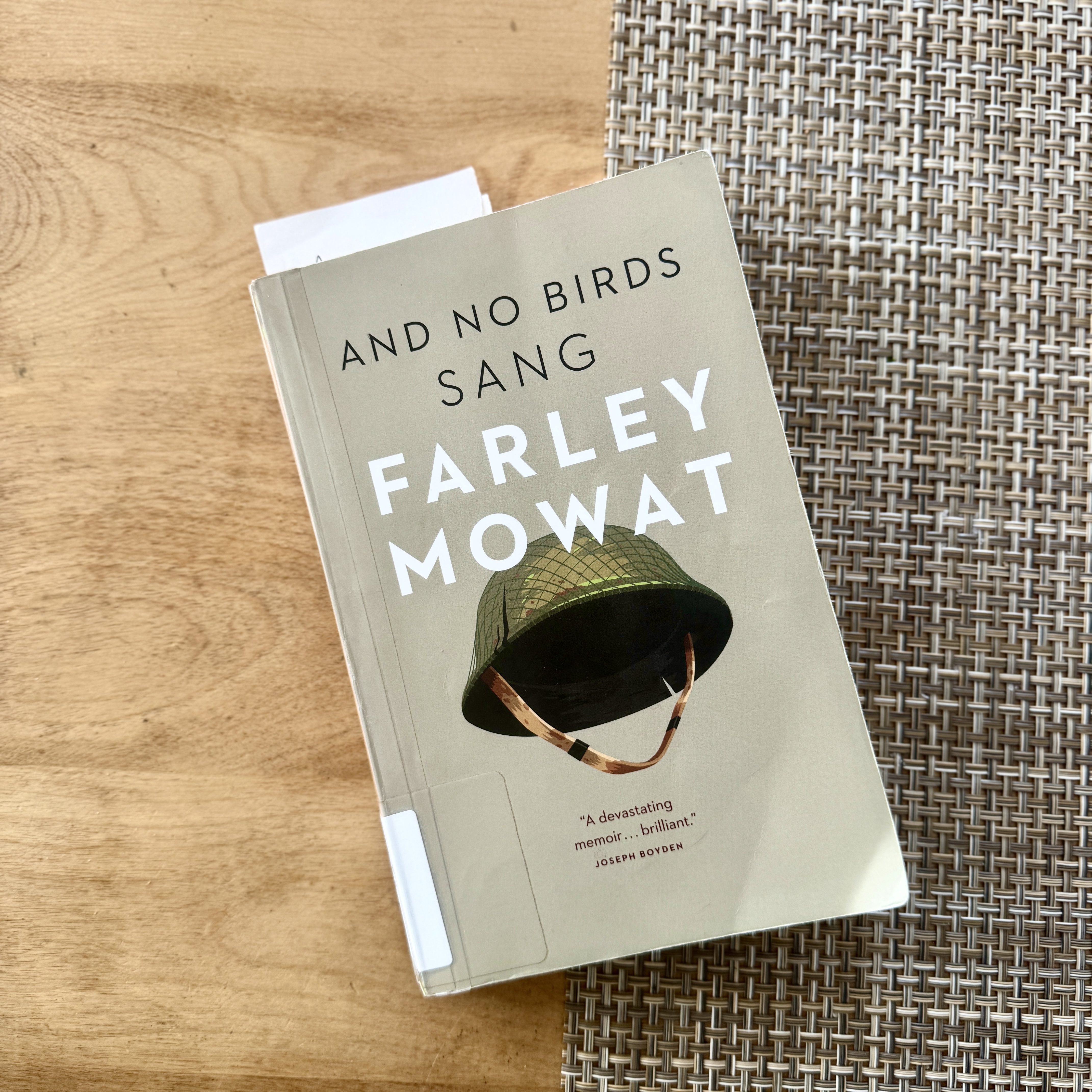 This is a story of Mowat's time in war, a time he was incredibly fortunate to survive, and a time that taught him the true meaning of death.