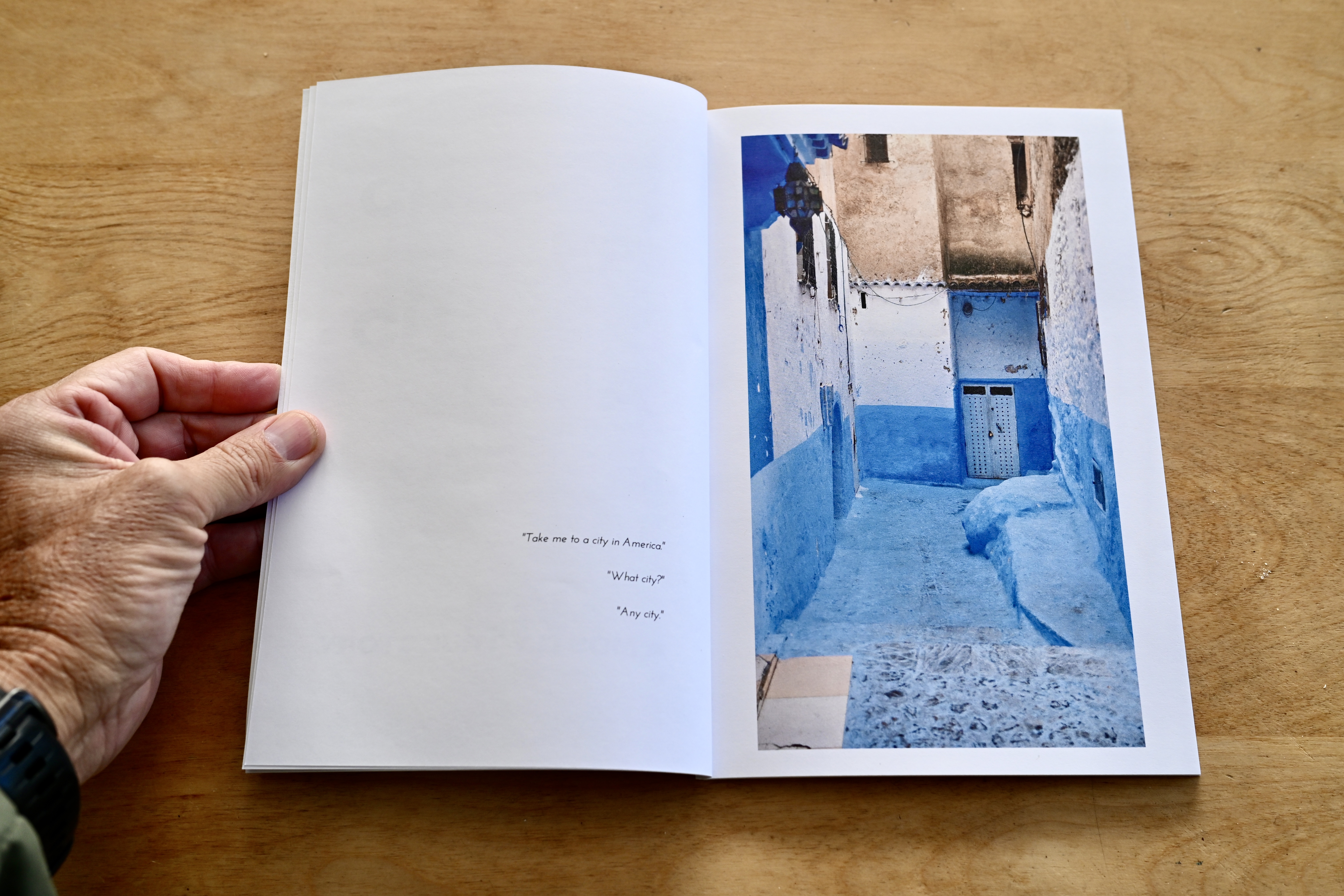 My second Morocco test book has arrived. A Blurb 6x9, matte, softcover, Trade Book with #70, uncoated, Standard Color paper. 