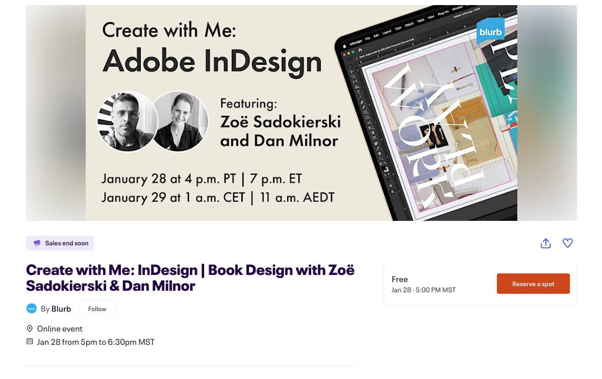 Featured image for “Creative: Create With Me: Zoë Sadokierski”