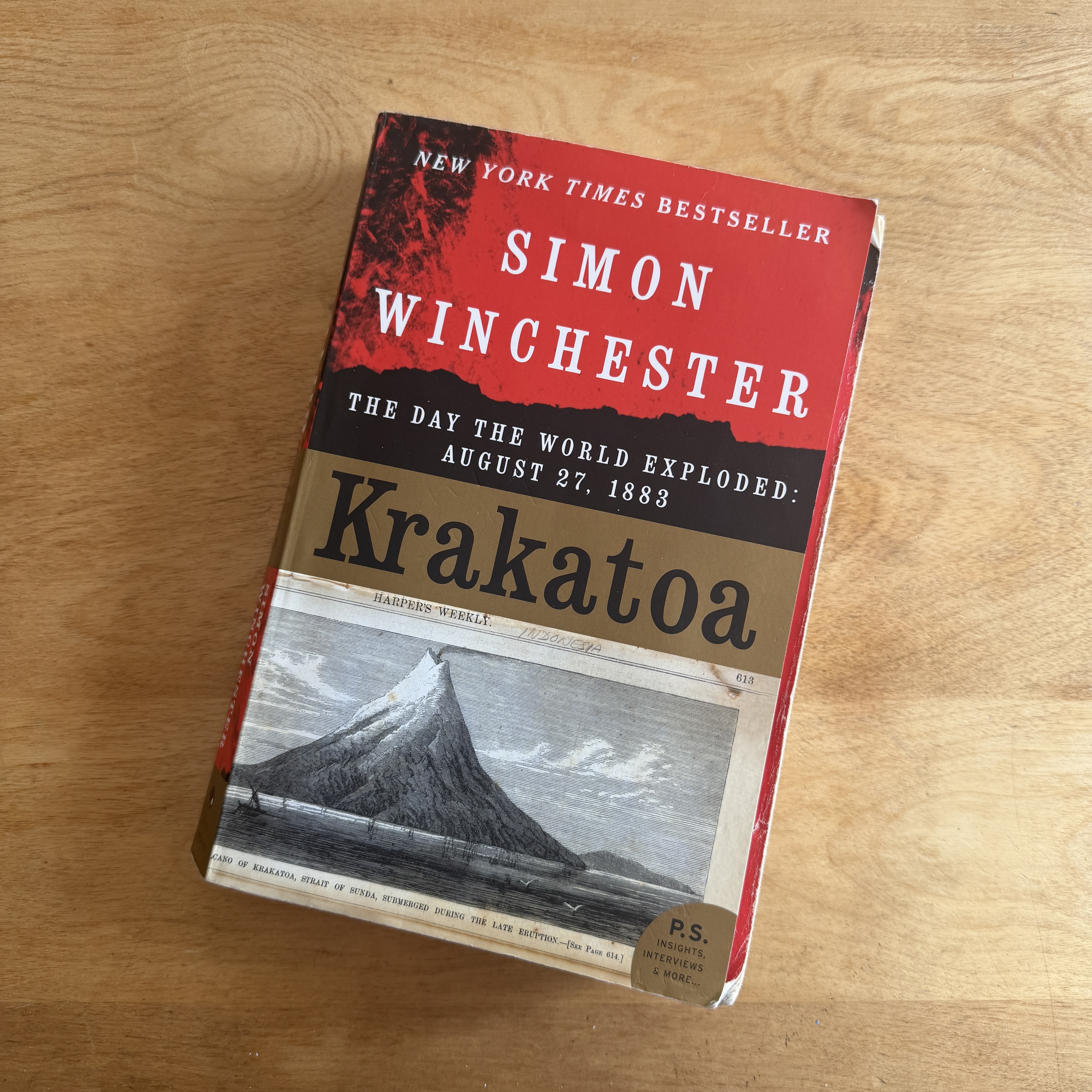 Two of my recent reads. One book sharing humanity searing stories interwoven with birds, and the second about Krakatoa. 