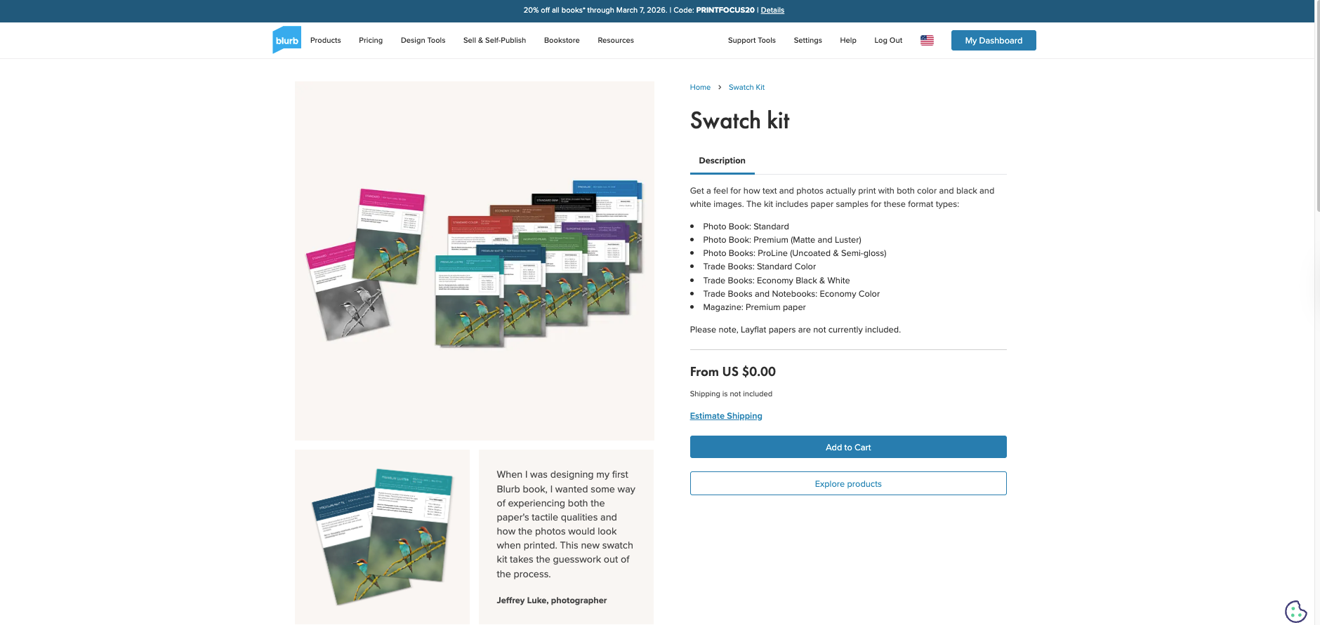 Featured image for “Creative: Blurb Swatch Kits are Back”