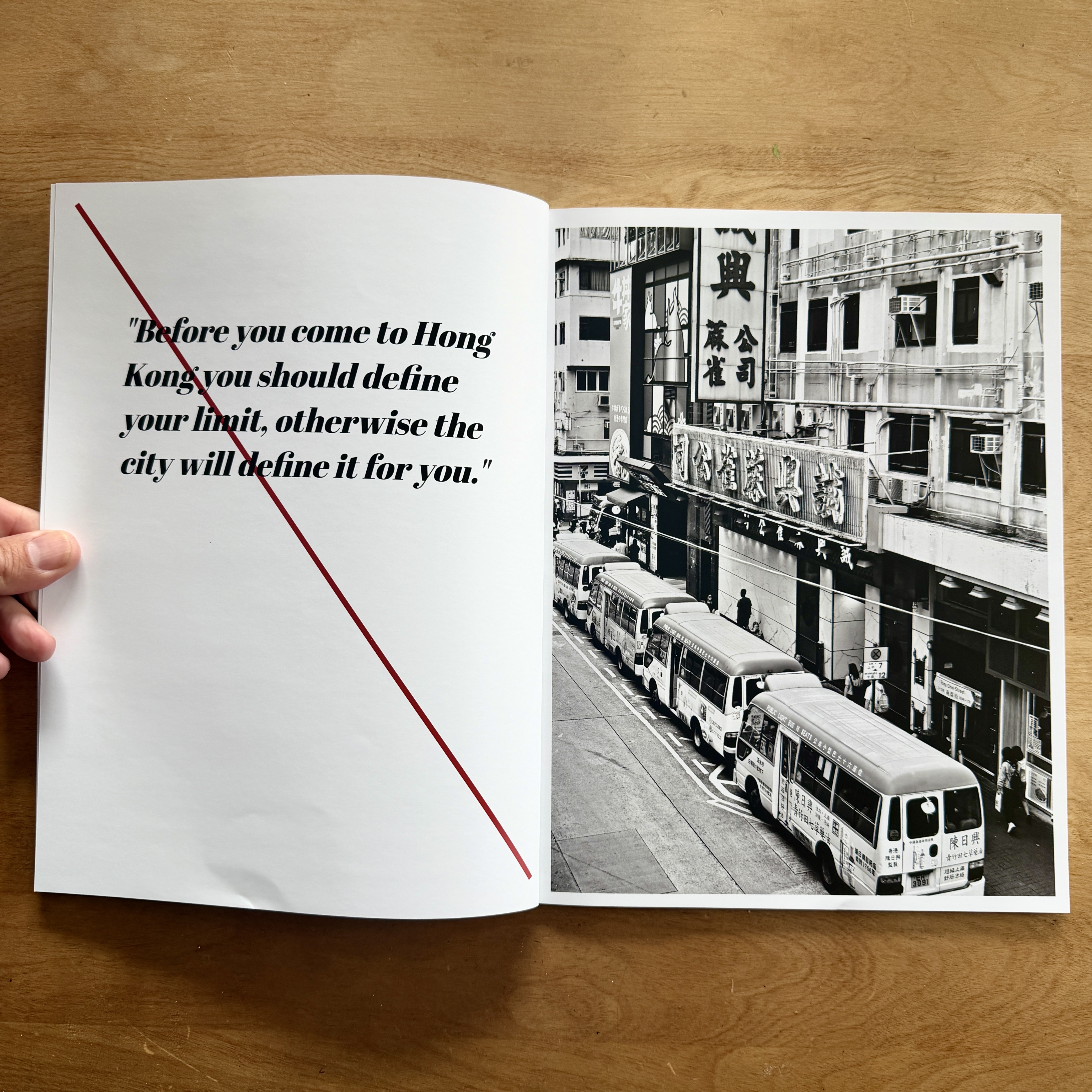 I typically don't print my "30-Minute" books, but I did so this time. A Blurb Premium Magazine from a day in Hong Kong. 