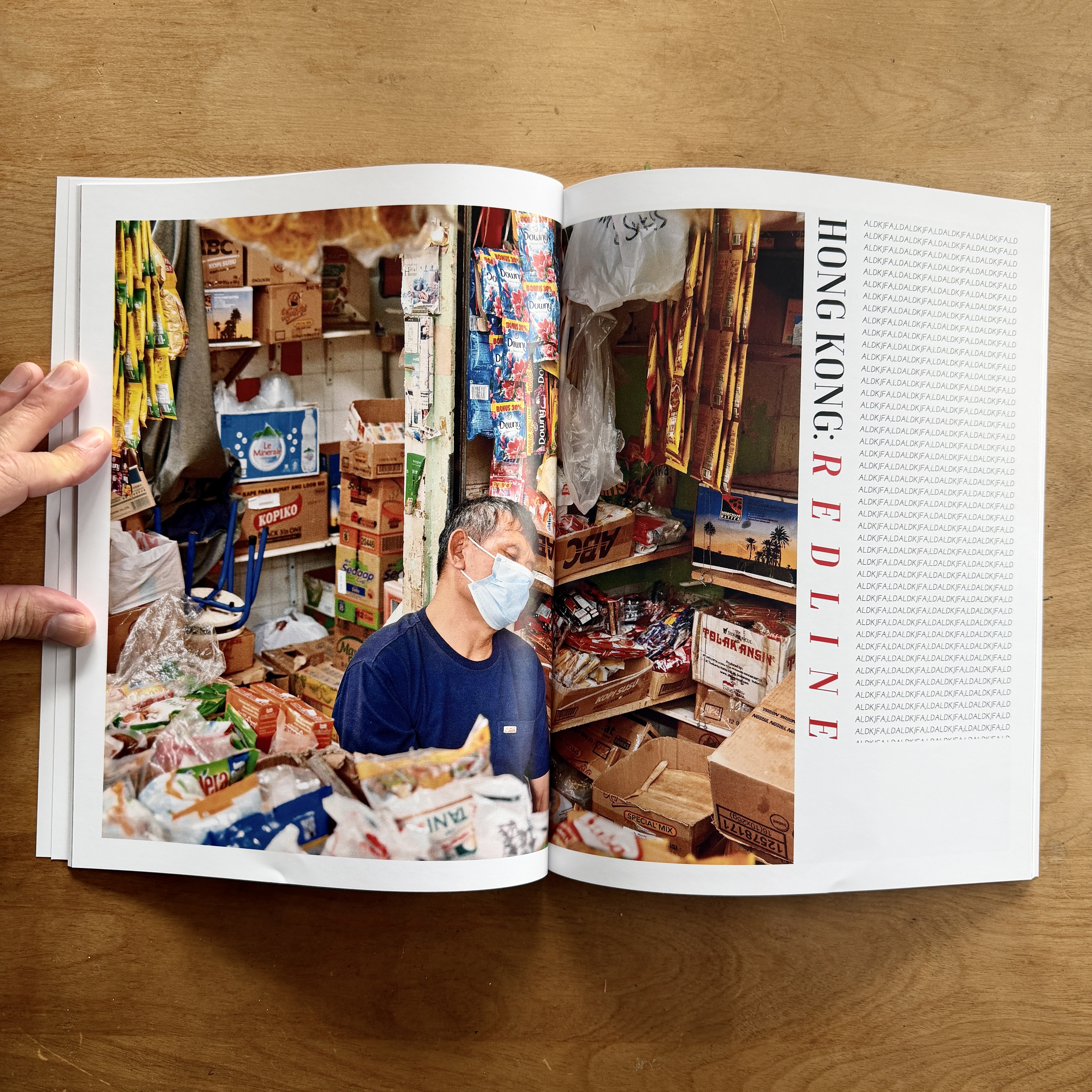 I typically don't print my "30-Minute" books, but I did so this time. A Blurb Premium Magazine from a day in Hong Kong. 