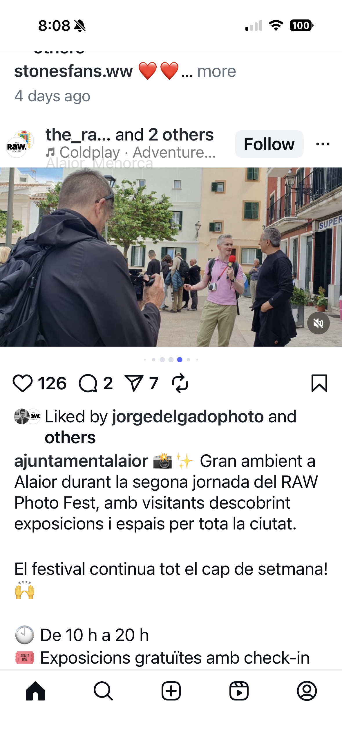 Day two of RAW FEST 2026 is complete. The island of Menorca as the backdrop. Portfolio reviews, exhibitions and incredible food. 