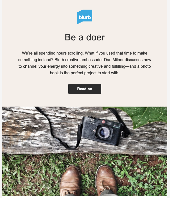 Featured image for “Creative: Do, Don’t Watch, Blurb Blog”