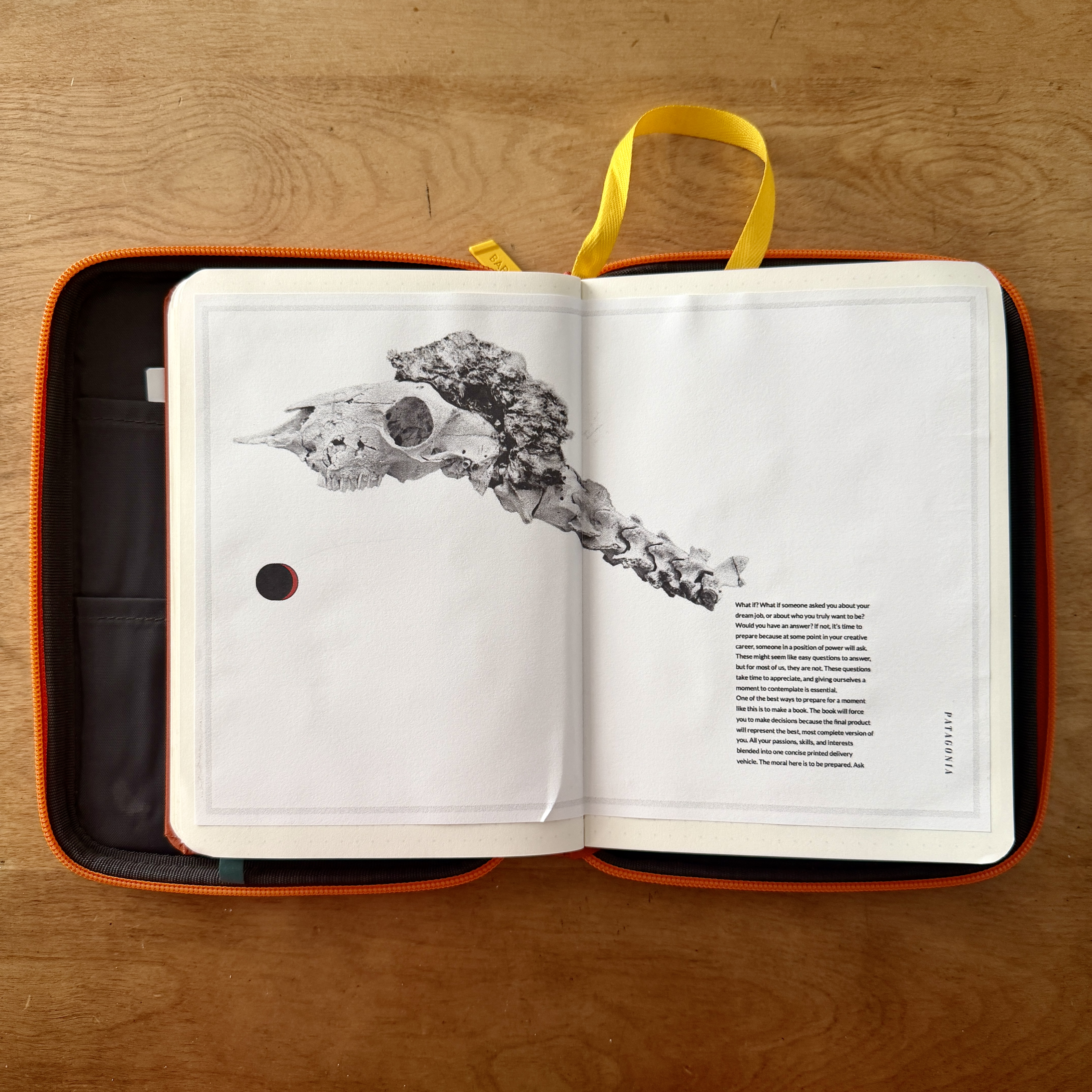 The notebook, the power of design, and the power of all things new have me designing my books in new ways. Patagonia Workshop.
