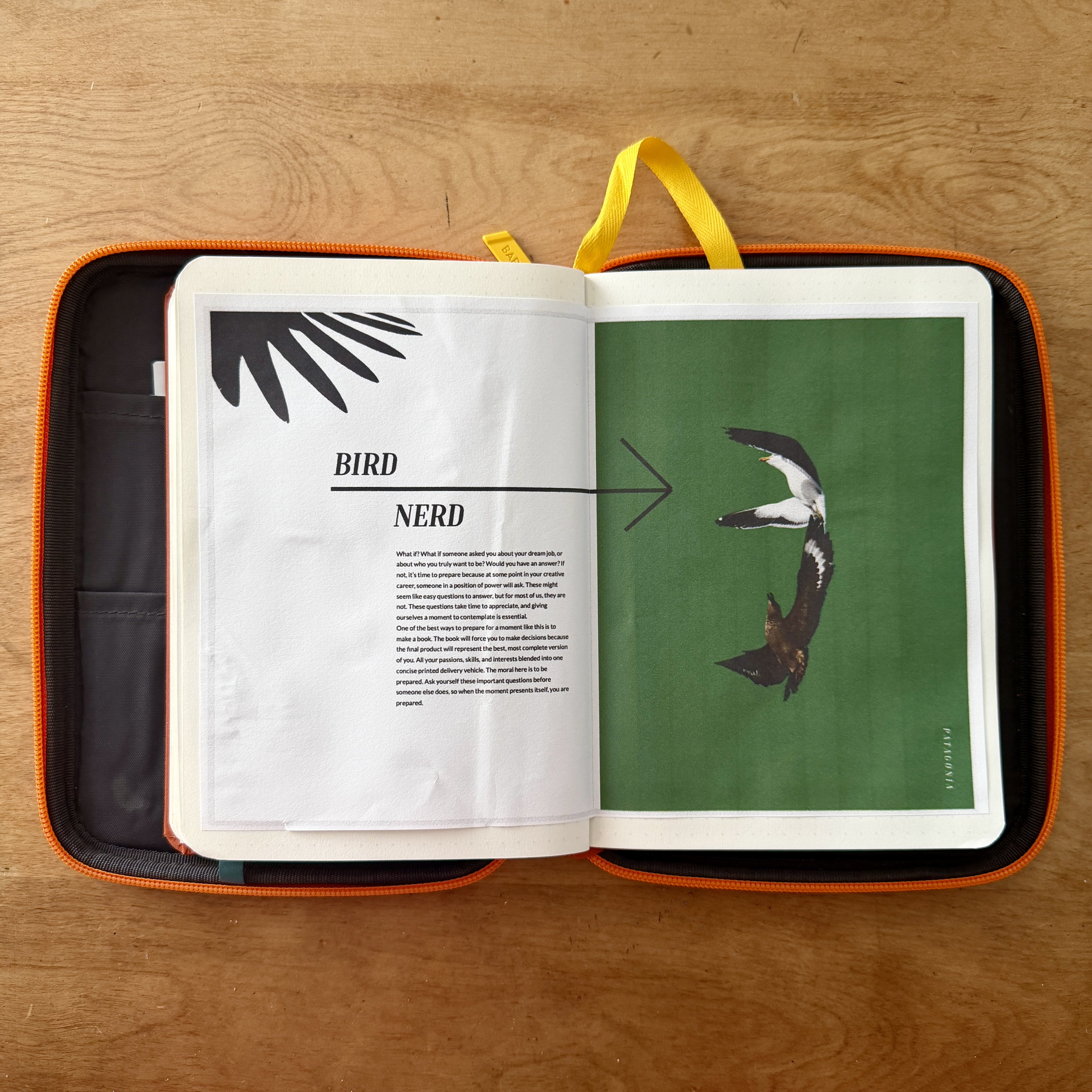 The notebook, the power of design, and the power of all things new have me designing my books in new ways. Patagonia Workshop.